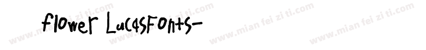 裁剪 flower LucasFonts字体转换